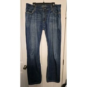 Robin's Jeans Mens Zipper Flap Pants Size 38 (36x36) Blue Vintage Look USA Made